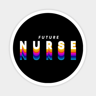 future nurse in gradient color Magnet